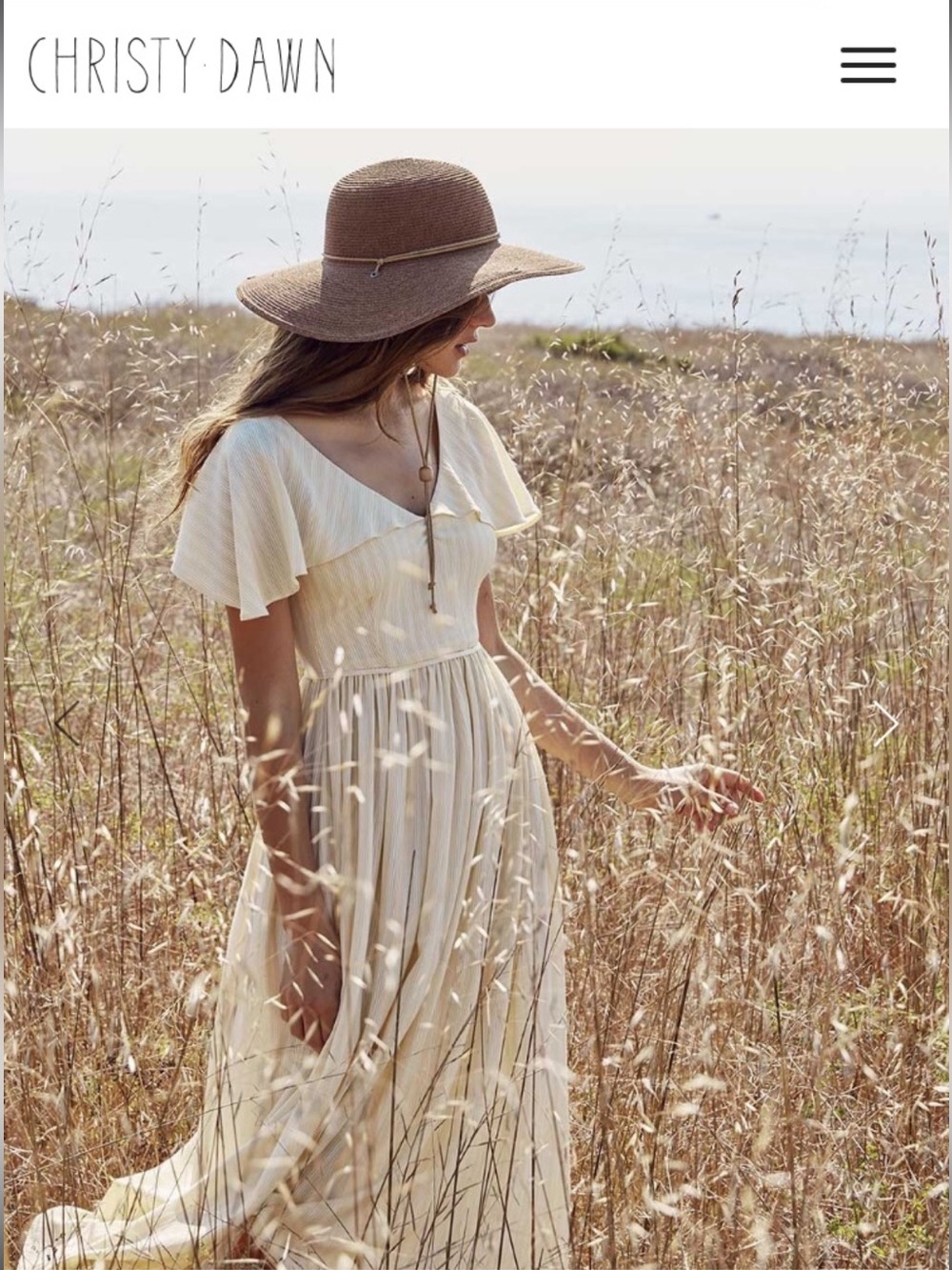 Christy Dawn Monarch Dress in sunshine